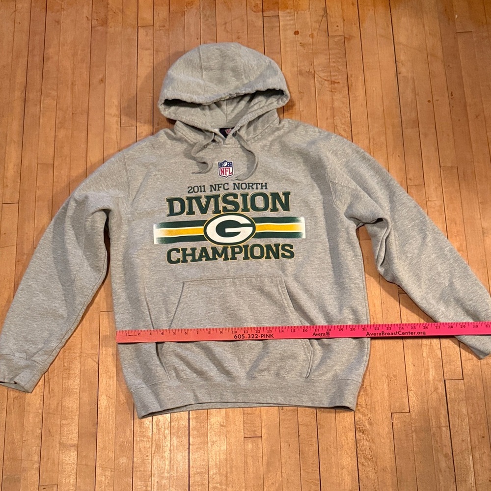 NFL Gray 2011 Green Bay Packers Division Champions Hoodie
